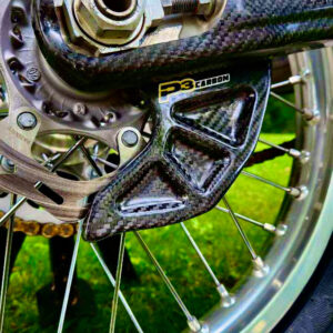 P3 Carbon Fiber Rear Rotor Guard Replacement Fin (Solid) KTM / Husqvarna / GasGas | 2014 - 2026(NO CUT OUTS)