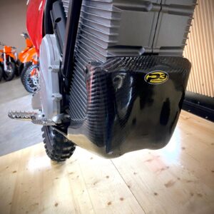 TEMPORARILY UNAVAILABLE - See Note In Product Description | P3 Carbon Fiber Skid Plate Stark Varg (All Models) / EX / SuperMoto 2022 - 2027 | No Linkage Guard (See PN 300001 for Integrated Linkage Guard)