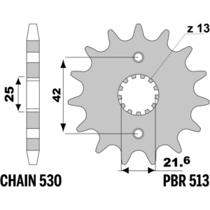 F-0513 PBR Front Sprocket — Yamaha