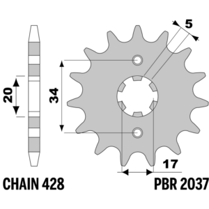 F-2037 PBR Front Sprocket — Honda
