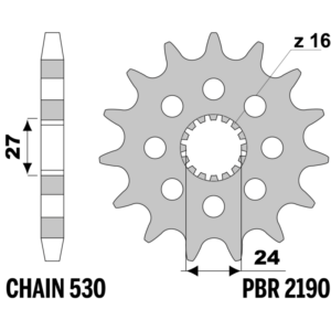 F-2190 PBR Front Sprocket — Suzuki