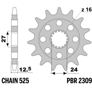 F-2309 PBR Front Sprocket — Suzuki