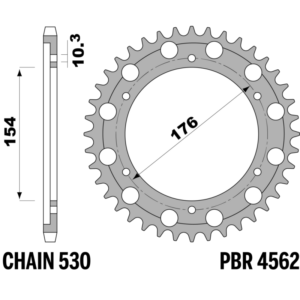 R-4562 PBR Steel Rear Sprocket — Honda