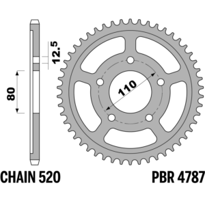 R-4787 PBR Steel Rear Sprocket — Honda