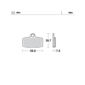 097421 Moto-Master Nitro Front Brake Pad