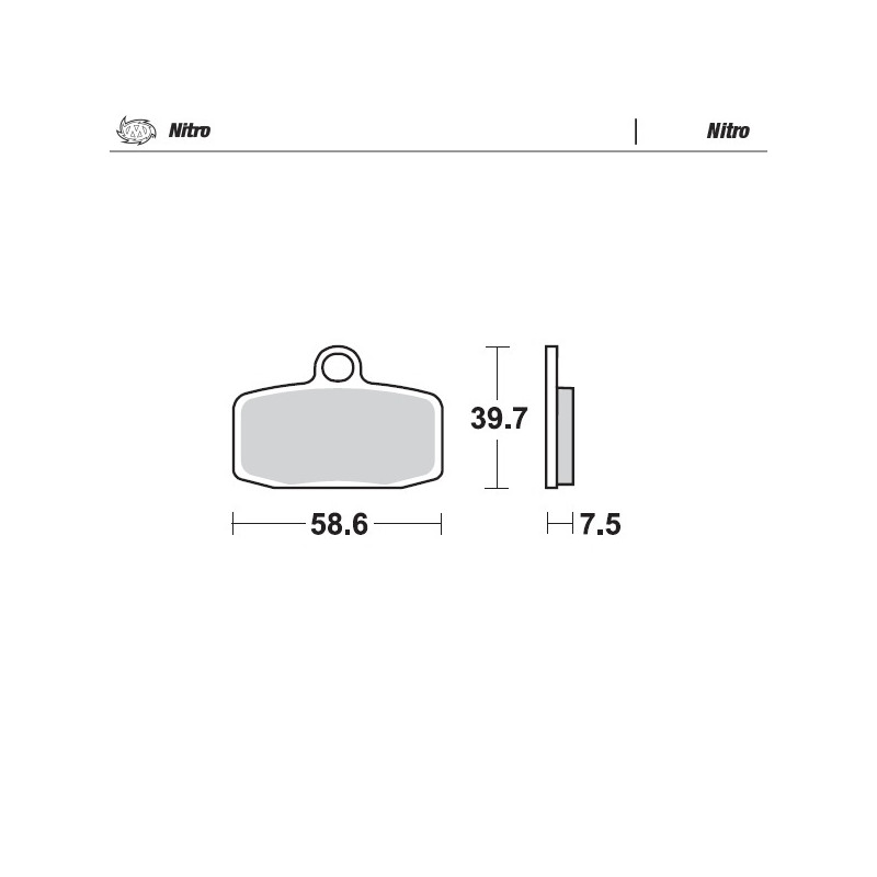 097421 Moto-Master Nitro Front Brake Pad
