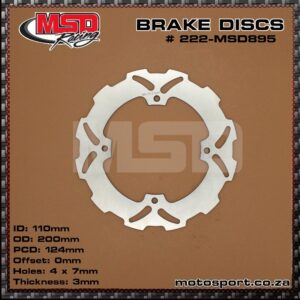 MSD895 Brake Disc-Rear-200mm