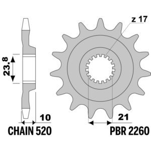 F-2260 PBR Front Sprocket — Suzuki