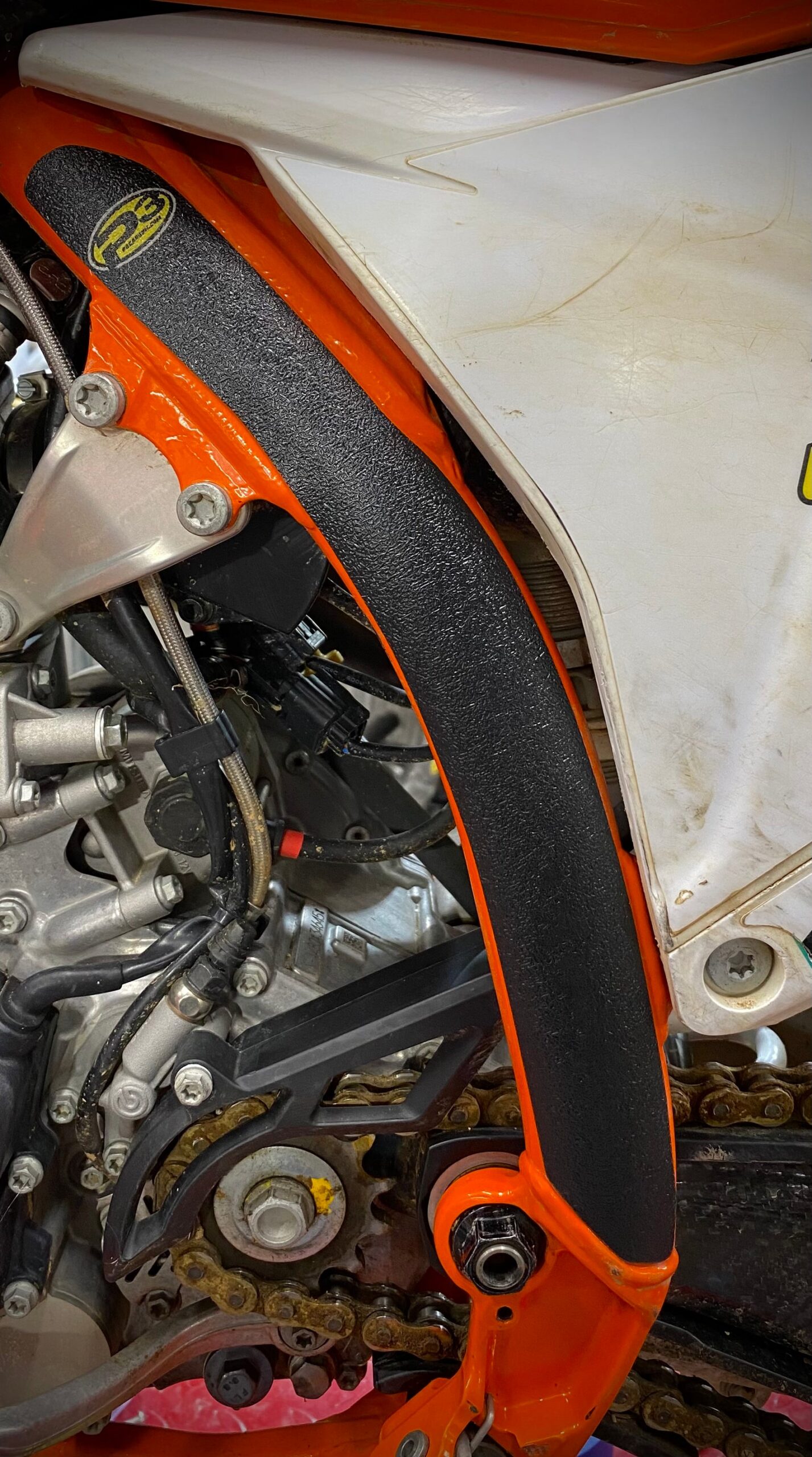 P3 Carbon SX-GRIP Guards Frame Protectors KTM | 2023 - 2027 | See Fitment Chart Below - Image 4