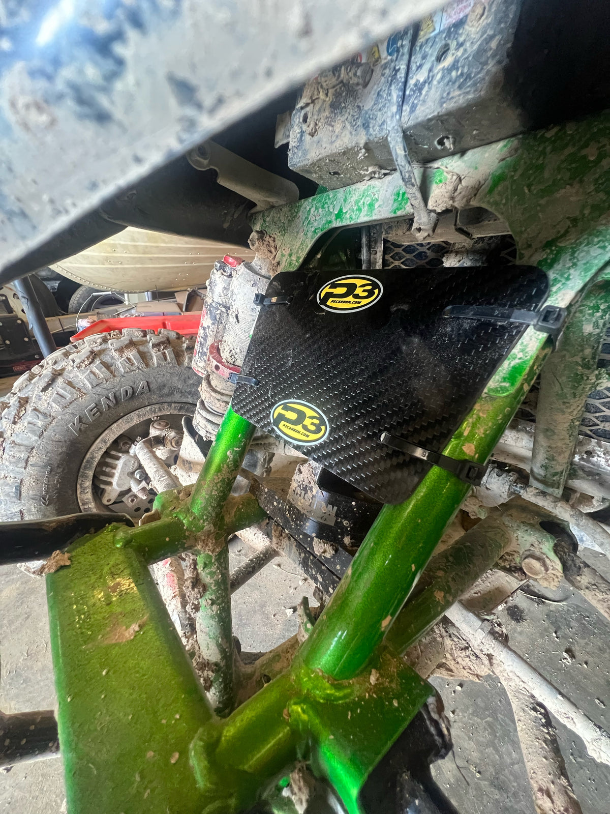 P3 Carbon Stabilizer Roost Guard Honda TRX450R Models | 2006-2014 - Image 4