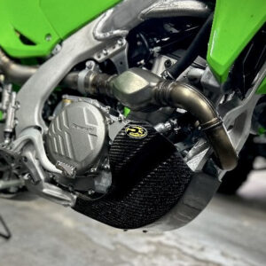 P3 Carbon Fiber Skid Plate KX250 / X 2025 - 2027 | With Integrated Linkage Guard (See Product 306054 for No Linkage Guard)