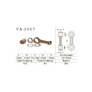 Yamaha YFM350 ATV/UTV Conrod Kit (Vesrah)