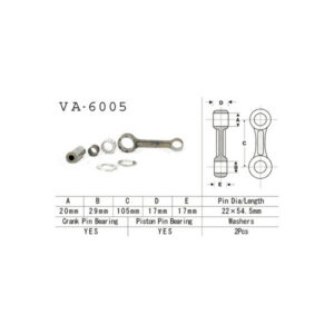 Yamaha YZ125 1986–1996 Conrod Kit (Vesrah)