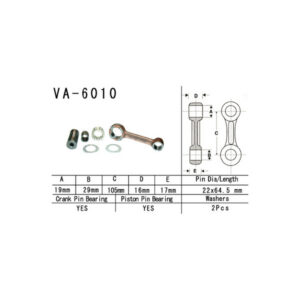 Yamaha YZ125 2001–2004 Conrod Kit (Vesrah)