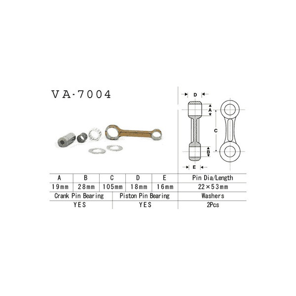 Suzuki RM125 2004–2009 Conrod Kit (Vesrah)