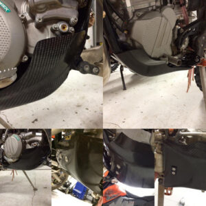 P3 Carbon Fiber Skid Plate KTM/HUSQ 250/300 XC-W/TPI 2017-2023 | GasGas EC 250/300 2021-2023 (See Fitment Chart)
