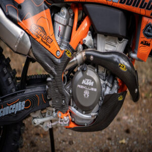 P3 Carbon MAXCoverage Heat Shield | KTM & HSQV 350 | 2019-2022 (See Fitment Chart)