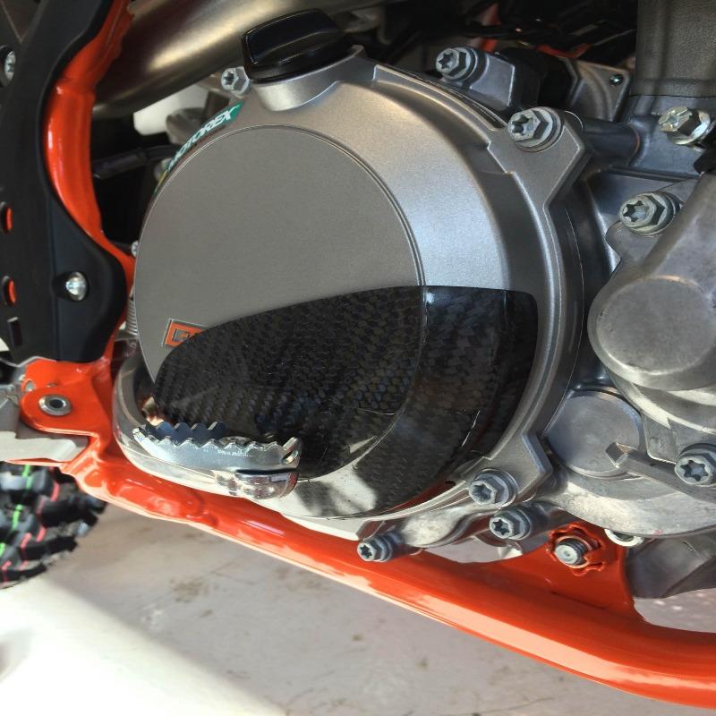 P3 Carbon Clutch Cover Protector KTM 250/350 | 2011-2015 - Image 5