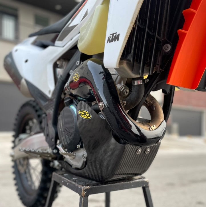 P3 Carbon Skid Plate KTM SX-F/XC-F/EXC-F/WX-F | HUSQ FC/FX/FE 250/350 | GasGas 250/350F | 2023 - 2024 (See Fitment Chart) NO Integrated Linkage Guard (See Product 301094 for Linkage Guard) - Image 5