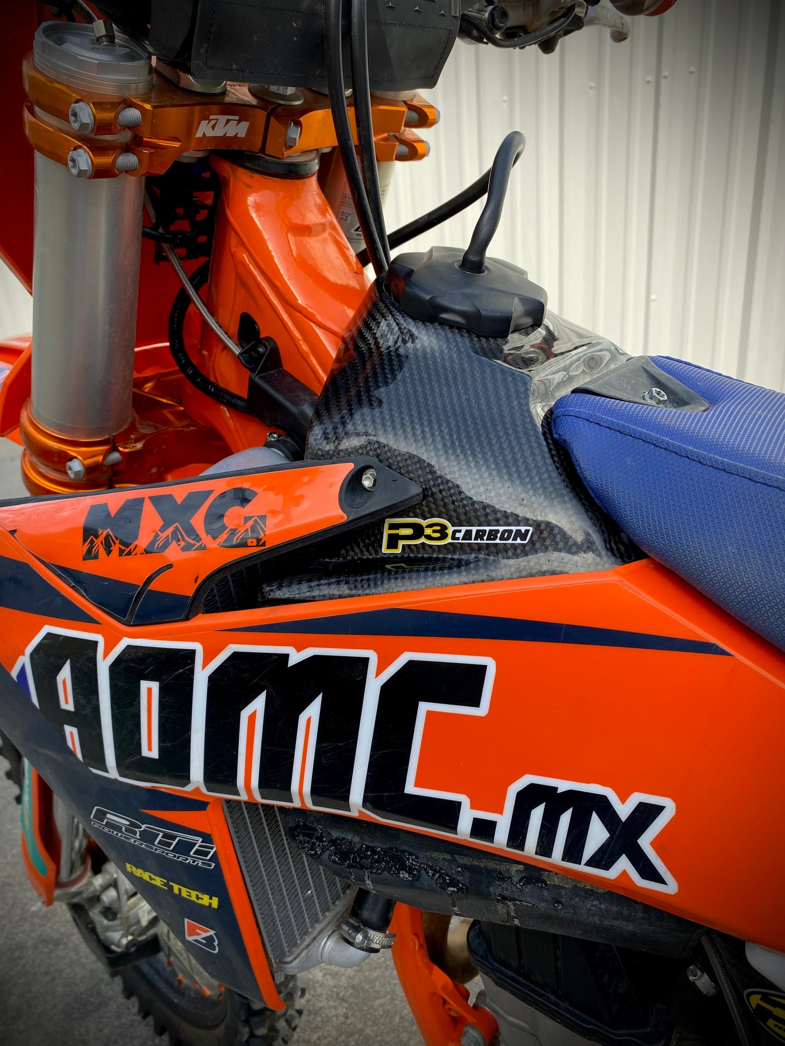 P3 Carbon Upper Fuel Tank Cover KTM | 2023 - 2027 (See Fitment Chart) - Image 2