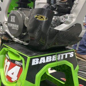 P3 Carbon Skid Plate Kawasaki KX450 F/X 2019 - 2023 | KX250 F/X/XC 2021 - 2024 | KX450SR 2019 - 2024
