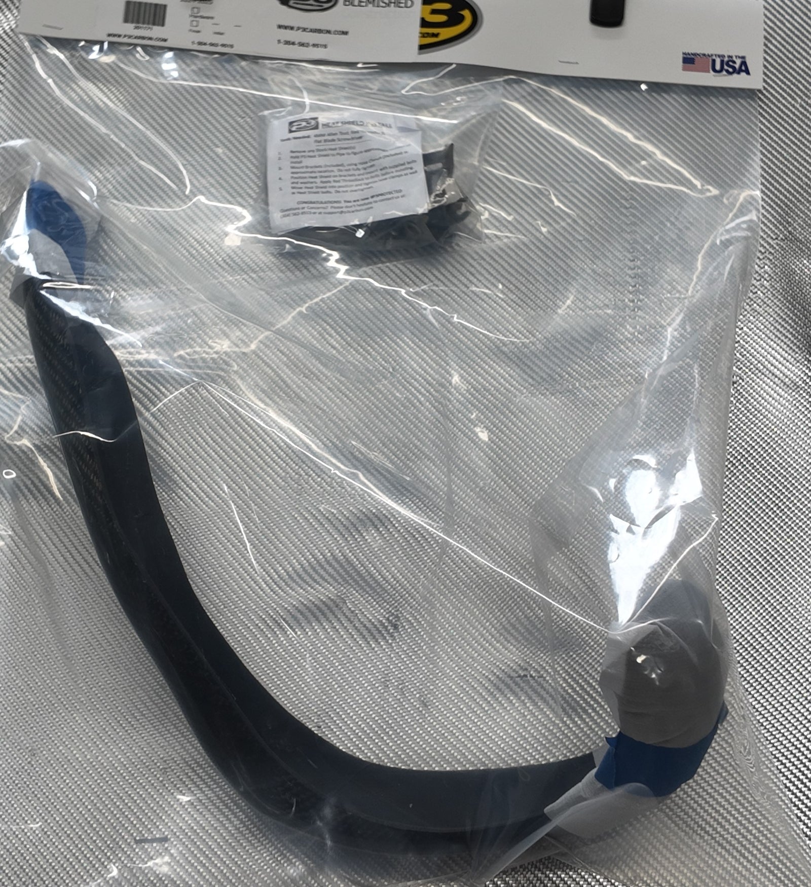 BLEMISHED GRADE B - P3 Carbon Heat Shield MAXCoverage: Husqvarna | KTM | GasGas 450 / 500 Models 2024 - 2026 - Image 3