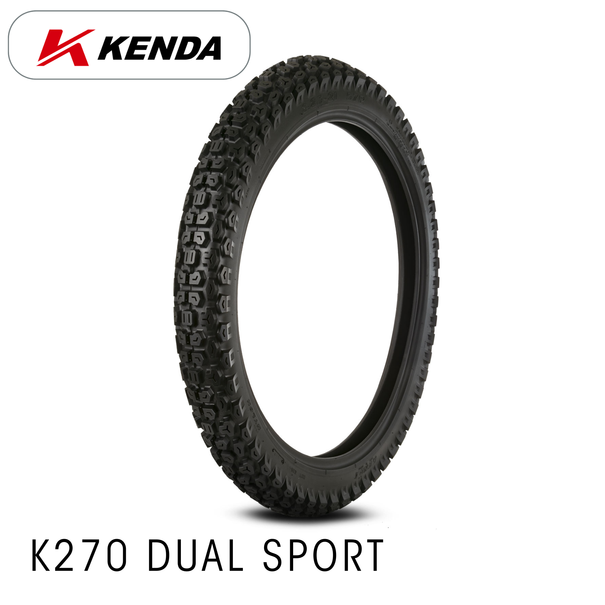 Kenda 300-21 51P K270 DUAL SPORT 50/50 TT FRONT