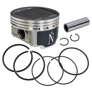 Namura four-stroke piston kit with piston, rings, wrist pin and circlips