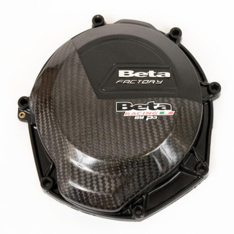 P3 Carbon Clutch Cover Guard Beta 4-Stroke | 2018-2019 (See Fitment Chart) - Image 2