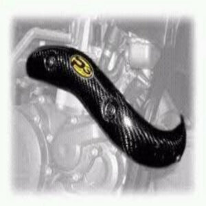P3 Carbon Heat Shield White Bros: Kawasaki KX250F 2004-2014