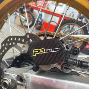 P3 Carbon Rear Brake Caliper Guard Honda 150 / 250 / 450 Models | 2008 - 2027 (See Fitment Chart)