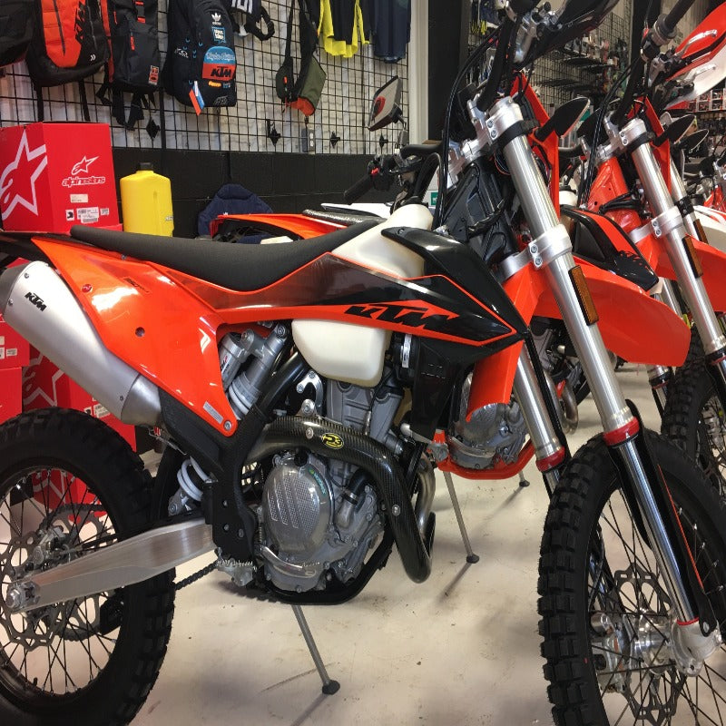 P3 Carbon Heat Shield MAXCoverage: KTM 350 EXC-F/XCF-W | HUSQ FE 350(S) 2020-2023 - Image 2