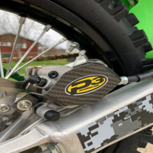 P3 Carbon Rear Brake Caliper Guard Kawasaki KX250/F 2009 - 2027 | KX450 2022 - 2026 (See Fitment Tab)