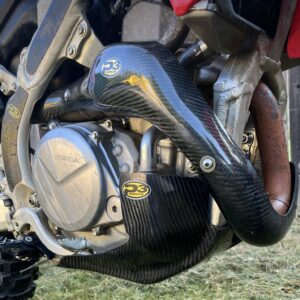P3 Carbon Skid Plate | Honda CRF 250 R/RX/RWE | 2022 - 2027 | CRF 450 R/RX/RWE | 2021 - 2026(See Fitment Chart) | With Linkage Guard! (See Product 305076 for NO Linkage)