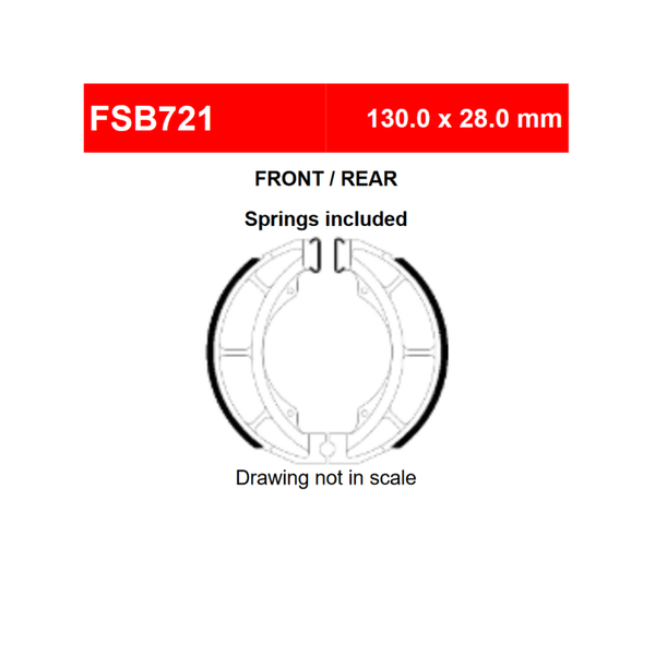 Suzuki 125 4T Brake Shoes